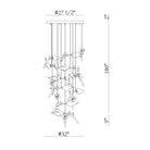 Matera Integrated LED Grand Chandelier 15 - Light - Blushlighting