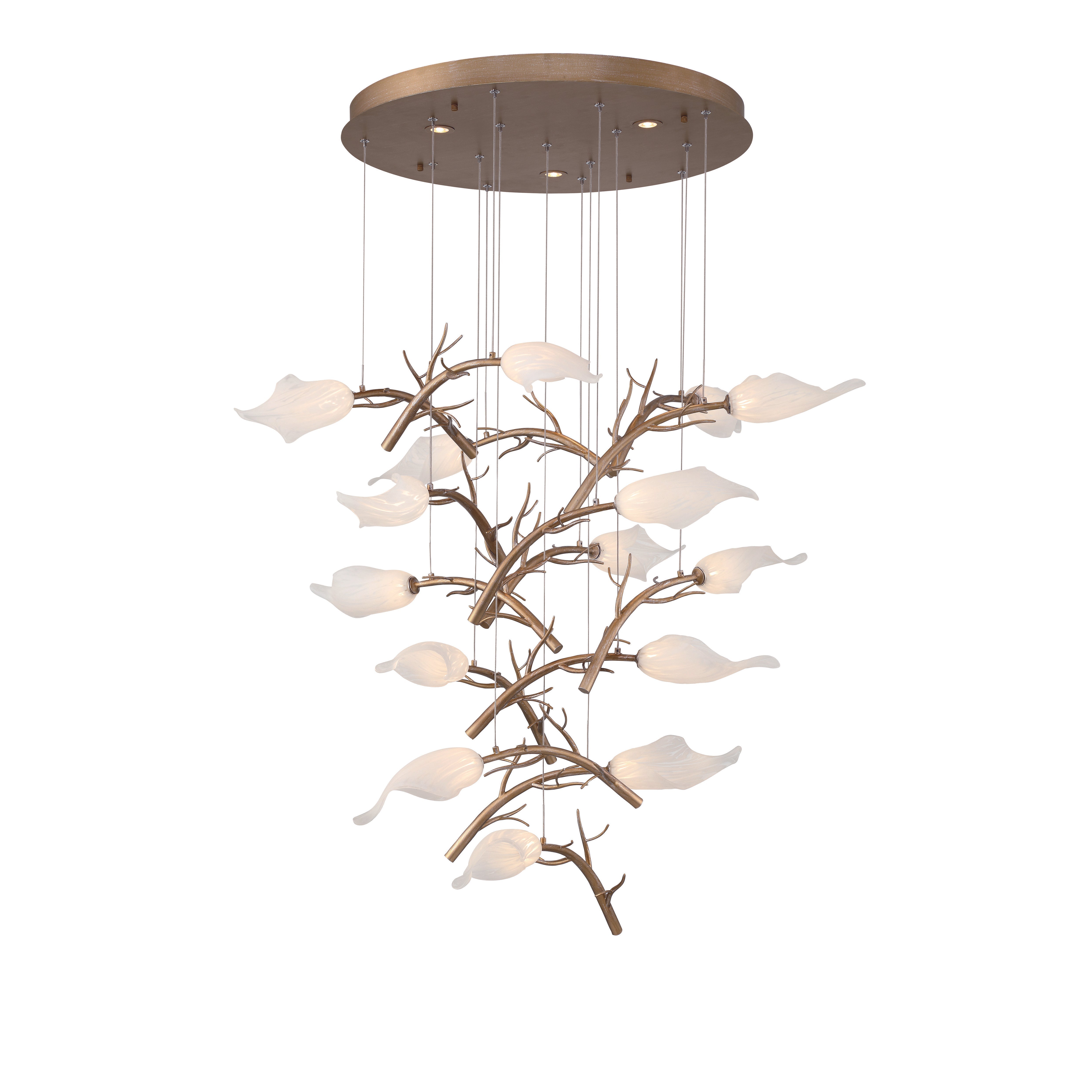 Matera Integrated LED Grand Chandelier 15 - Light - Blushlighting