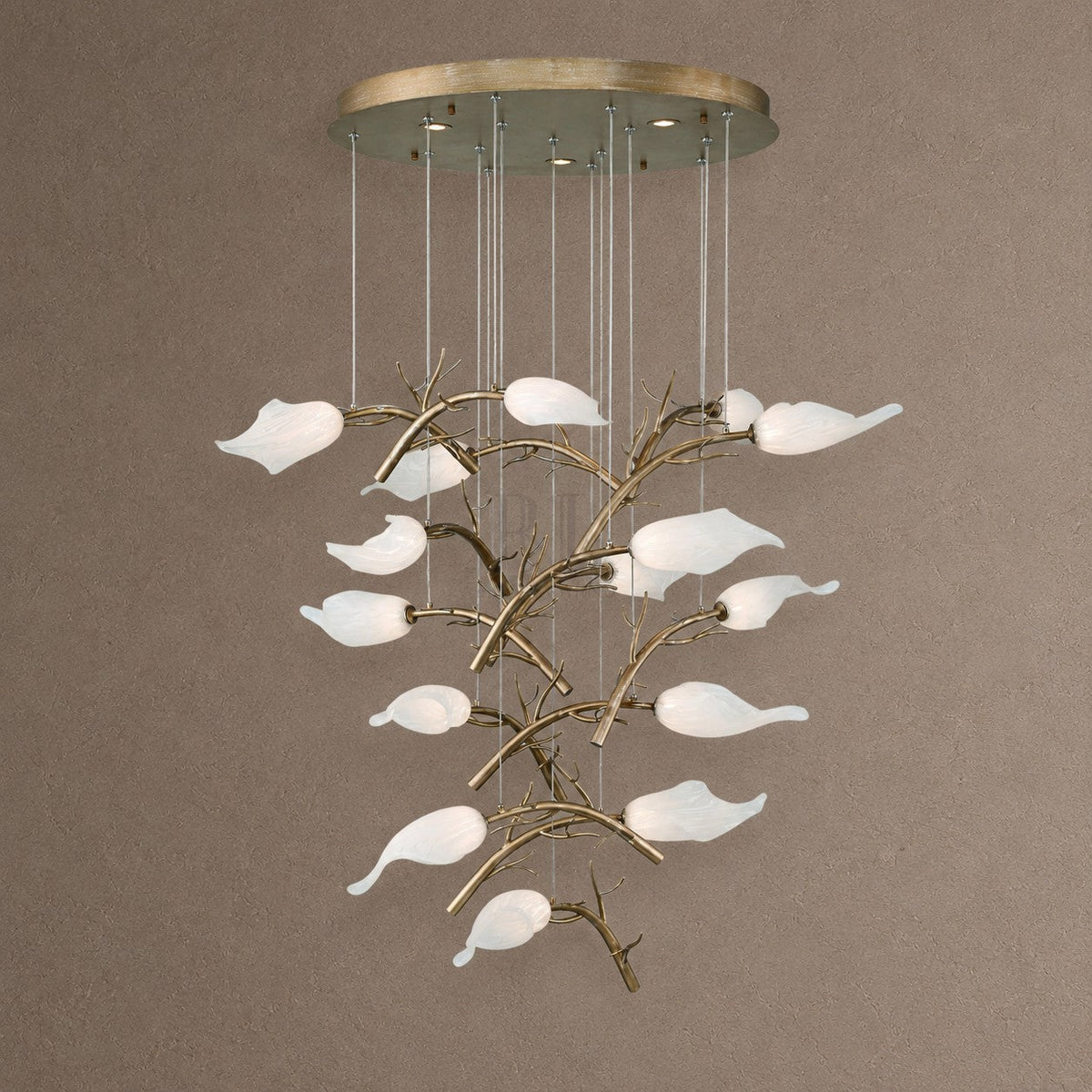 Matera Integrated LED Grand Chandelier 15-Light - Blushlighting