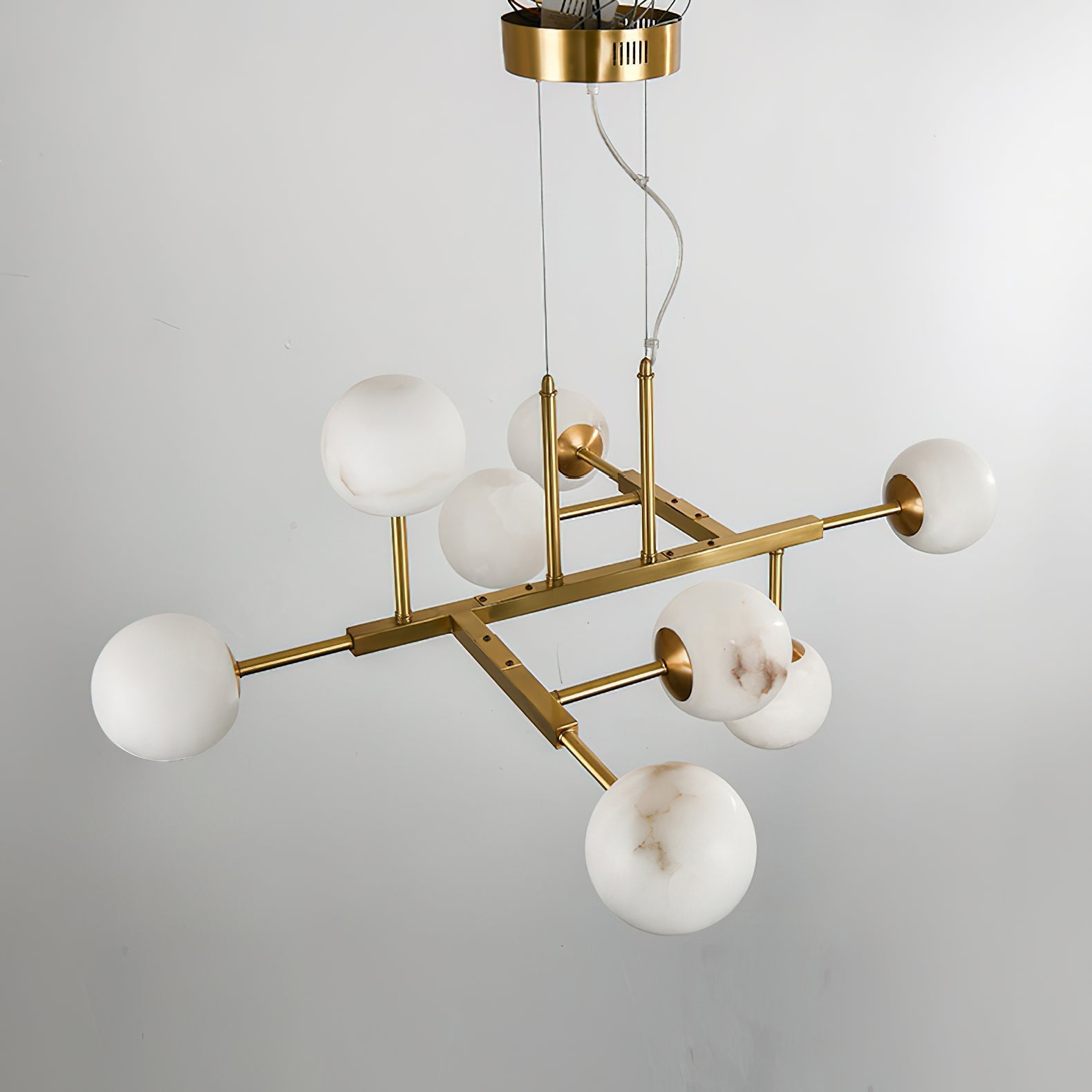 Maytoni Uva Alabaster Chandelier - L 41.3″GlodBlushlighting