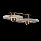 Median Alabaster Flush mount - 2 Surface - BronzeBlushlighting