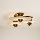 Median Alabaster Flush mount - 3 Surface - BrassBlushlighting