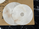 Median Alabaster Flush mount - 3 Surface - BrassBlushlighting