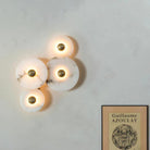 Median Alabaster Flush mount - 4 Surface - BrassBlushlighting