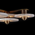 Median Alabaster Flush mount - 4 Surface - BrassBlushlighting