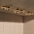 Median Alabaster Flush mount - 4 Surface - BrassBlushlighting