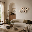 Median Alabaster Flush mount - 4 Surface - BrassBlushlighting