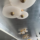 Median Alabaster Flush mount - 4 Surface - BrassBlushlighting