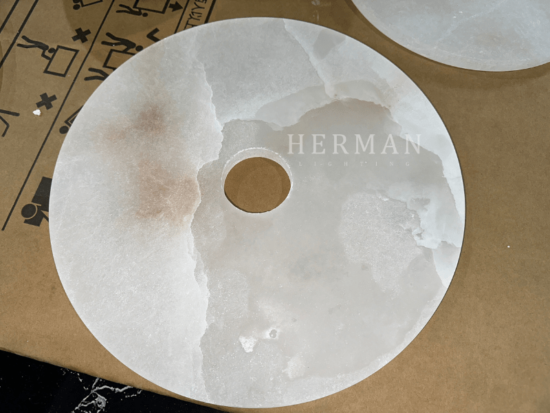 Median Alabaster Flush mount - 4 Surface - BronzeBlushlighting