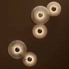 Median Alabaster Flush mount Wall Sconce - Bronze11''DBlushlighting