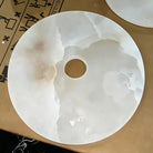 Median Alabaster Flush mount Wall Sconce - Bronze11''DBlushlighting