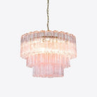 Medium Treviso Murano Chandelier 28" - Smoked Quartz28"Blushlighting