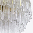 Medium Treviso Murano Chandelier 28" - Clear28"Blushlighting