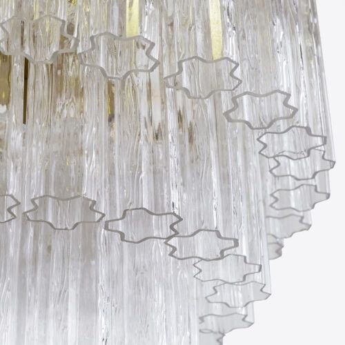 Medium Treviso Murano Chandelier 28" - Clear28"Blushlighting