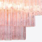 Medium Treviso Murano Chandelier 28" - Pink28"Blushlighting