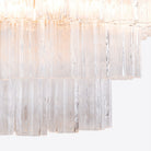 Medium Treviso Murano Chandelier 28" - Clear28"Blushlighting