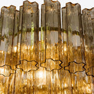 Medium Treviso Murano Chandelier 28" - Smoked Quartz28"Blushlighting