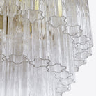 Medium Treviso Murano Chandelier 28" - Clear28"Blushlighting