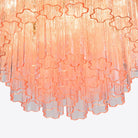 Medium Treviso Murano Chandelier 28" - Pink28"Blushlighting
