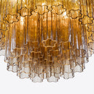 Medium Treviso Murano Chandelier 28" - Smoked Quartz28"Blushlighting