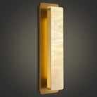 Melange Alabaster Rectangle Wall Sconces 20" - GoldBlushlighting