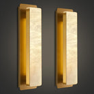 Melange Alabaster Rectangle Wall Sconces 20" - GoldBlushlighting