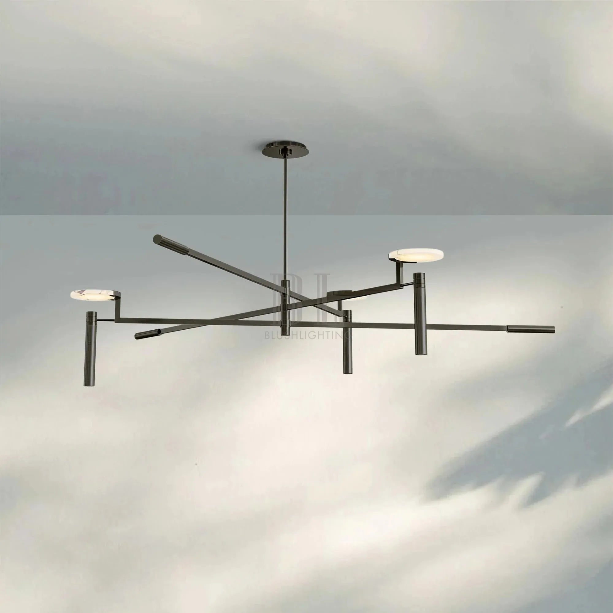 Melange Round Chandelier 45" 60" - Blushlighting