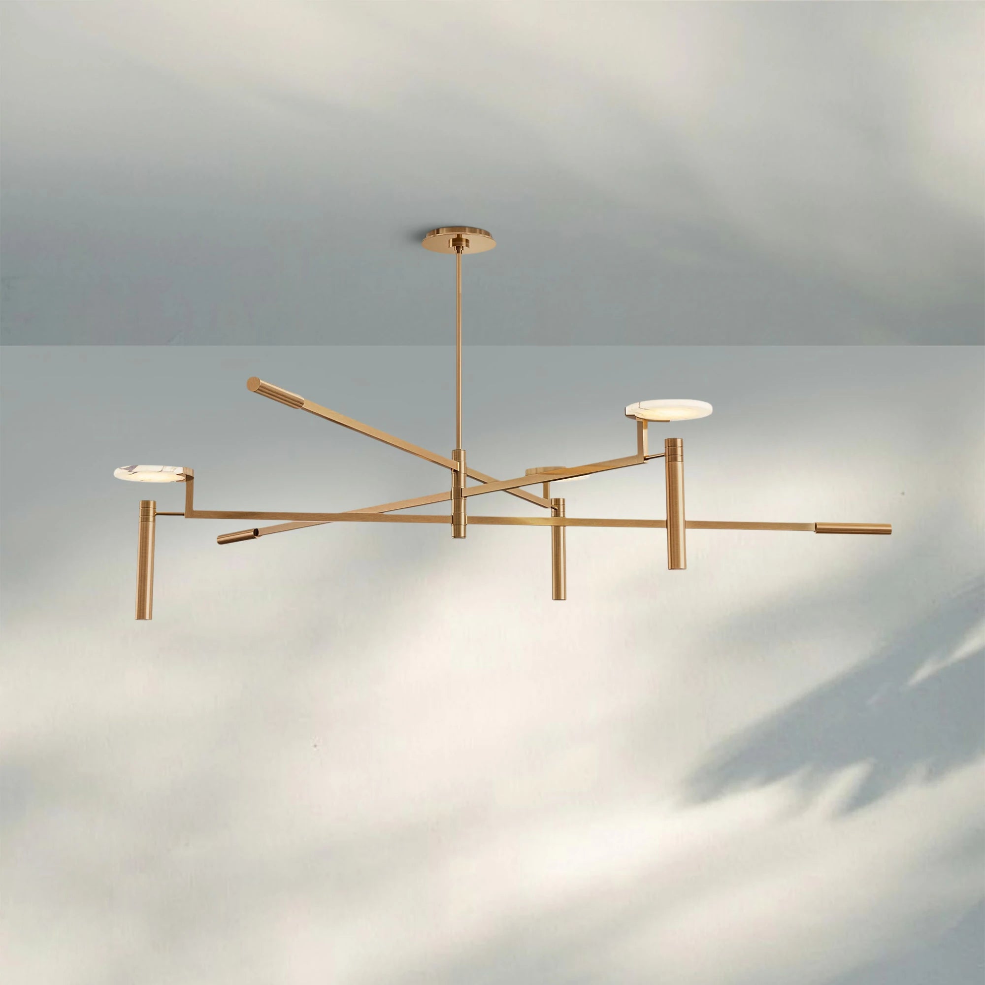 Melange Round Chandelier 45" 60" - Blushlighting