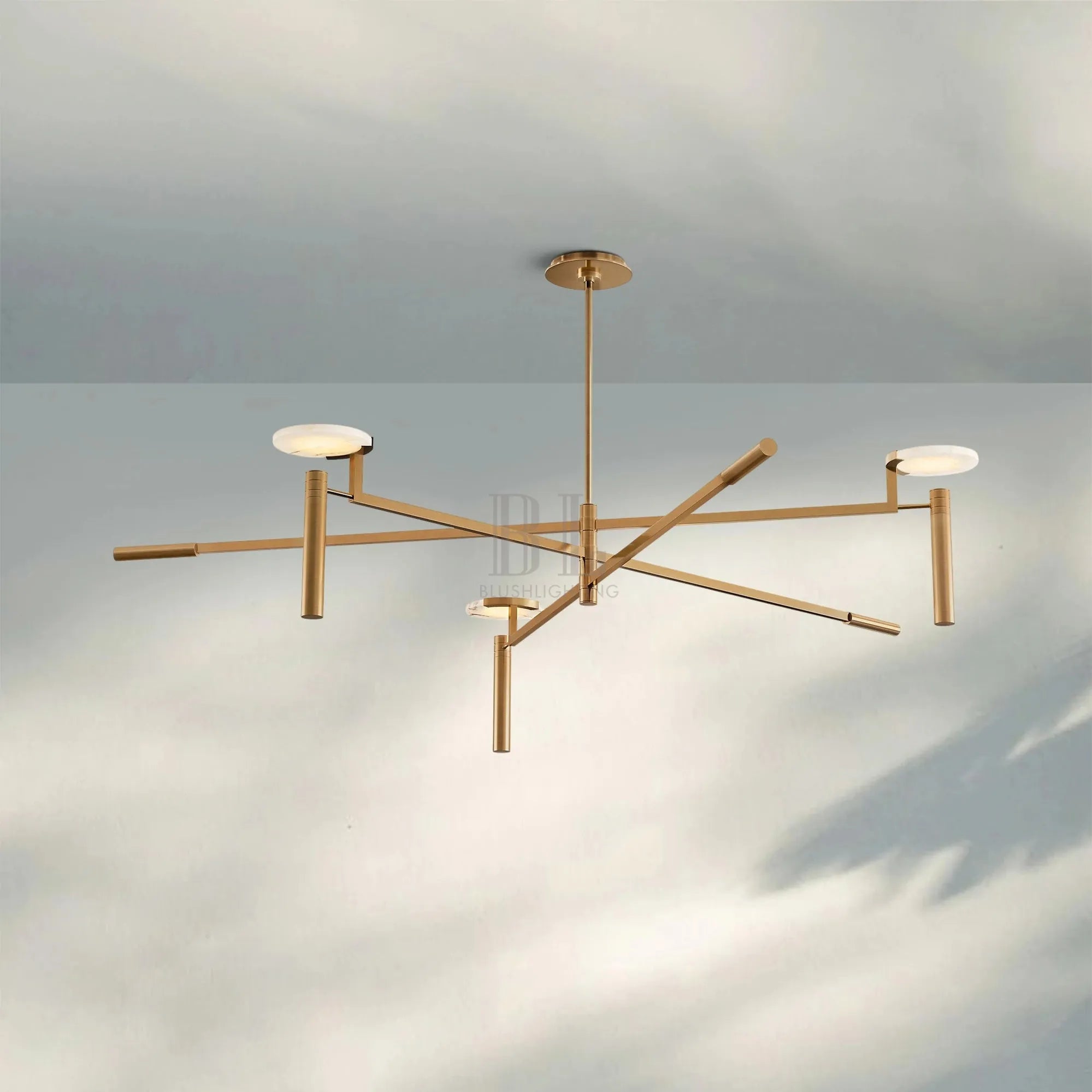 Melange Round Chandelier 45" 60" - Blushlighting