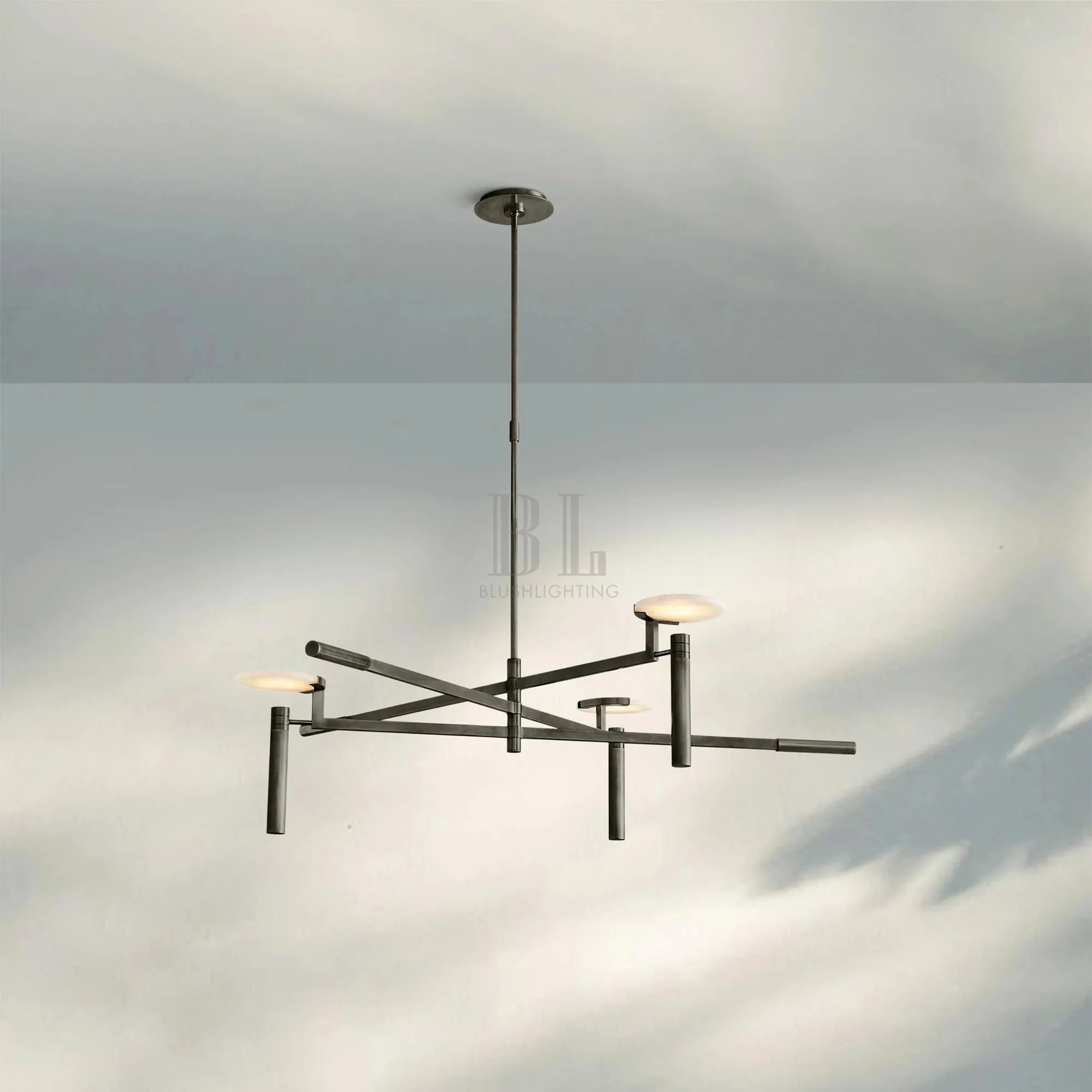 Melange Round Chandelier 45" 60" - Blushlighting