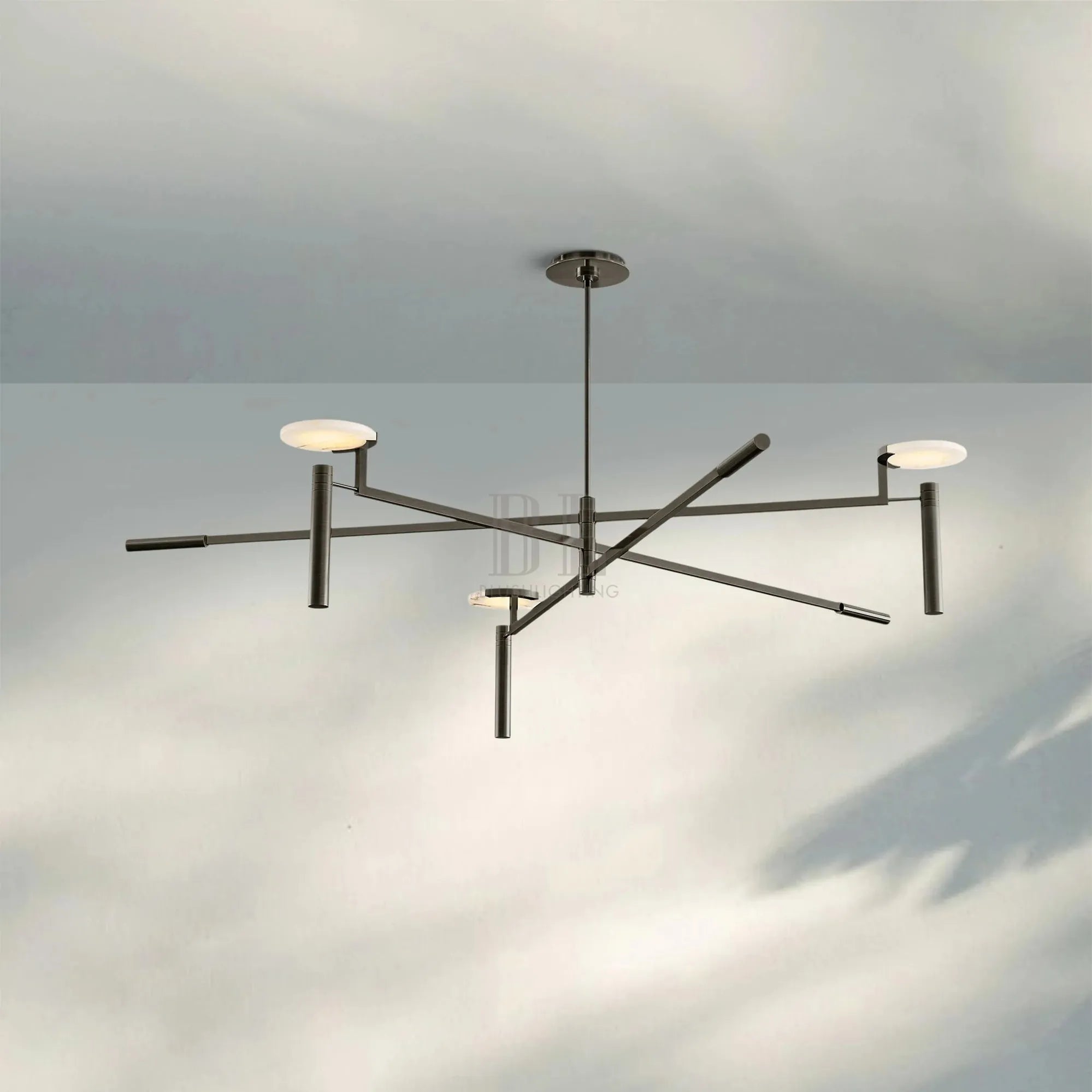 Melange Round Chandelier 45" 60" - Blushlighting