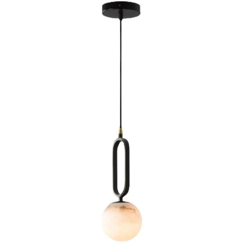 Merlin Phoenix Alabaster Sphere Pendant Light, Modern Pendant Lighting - Blushlighting