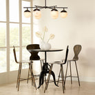 Metro Alabaster 6 Light Chandelier - Blushlighting