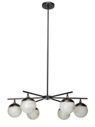Metro Alabaster 6 Light Chandelier-chandeliers for dining room,chandeliers for stairways,chandeliers for foyer,chandeliers for bedrooms,chandeliers for kitchen,chandeliers for living room-Blushlighting