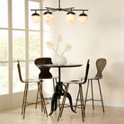 Metro Alabaster 6 Light Chandelier-chandeliers for dining room,chandeliers for stairways,chandeliers for foyer,chandeliers for bedrooms,chandeliers for kitchen,chandeliers for living room-Blushlighting