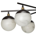 Metro Alabaster 6 Light Chandelier-chandeliers for dining room,chandeliers for stairways,chandeliers for foyer,chandeliers for bedrooms,chandeliers for kitchen,chandeliers for living room-Blushlighting