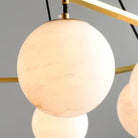 Miira Alabaster Chandelier with 3/6/8 heads-Blushlighting