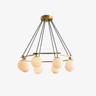 Miira Alabaster Chandelier with 3/6/8 heads-Blushlighting