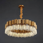 Milano Brushed Gold Crystal Chandelier - D24"Blushlighting