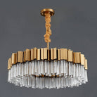 Milano Brushed Gold Crystal Chandelier - D24"Blushlighting