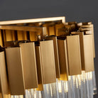 Milano Brushed Gold Crystal Chandelier - D32"Blushlighting