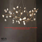 Minas Rustic Tree Branch Chandelier - Black47.24” ( 120 cm )Warm White 3000KBlushlighting