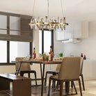 Mira Ring Crystal Chandelier - Ø23.6" × H9.8" (Ø60 × H25 cm)Blushlighting