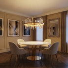 Mira Ring Crystal Chandelier - Ø23.6" × H9.8" (Ø60 × H25 cm)Blushlighting