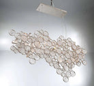 Mirella Trento Clustered Glass Linear Chandelier - 40.3”GoldBlushlighting