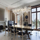 Mirella Trento Clustered Glass Linear Chandelier - 55.8”ChromeBlushlighting