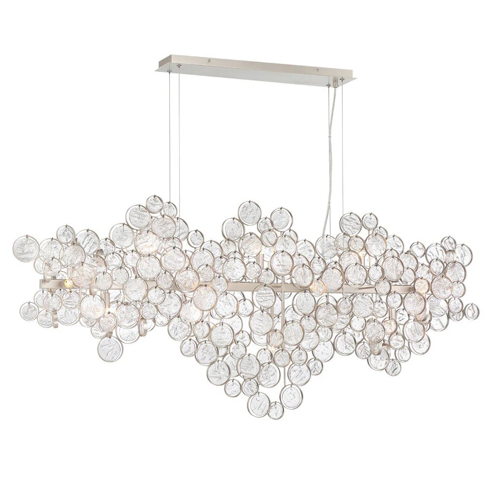 Mirella Trento Clustered Glass Linear Chandelier - Blushlighting