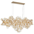 Mirella Trento Clustered Glass Linear Chandelier - 55.8”GoldBlushlighting