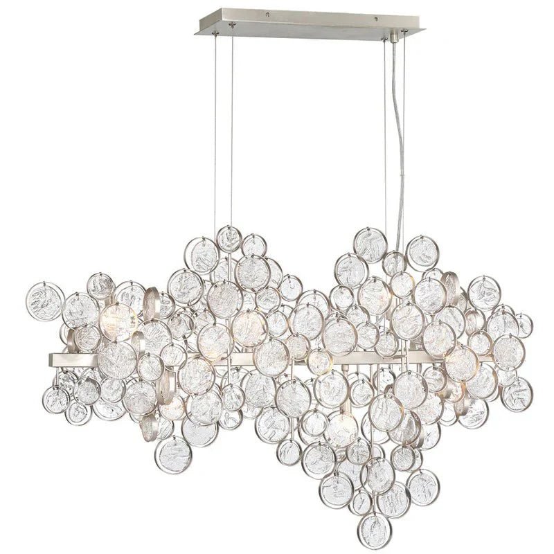 Mirella Trento Clustered Glass Linear Chandelier - 40.3”ChromeBlushlighting
