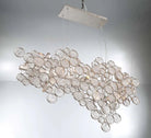 Mirella Trento Clustered Glass Linear Chandelier - Blushlighting
